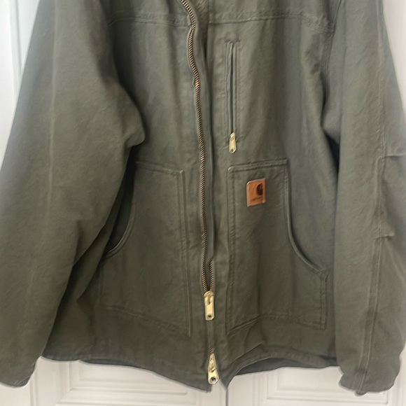 Carhartt RN # C61 Green Coat Jacket Size 2XL Tall cotton Duck 14806 - Picture 13 of 16